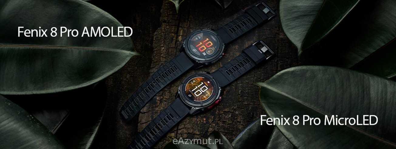 Garmin Fenix 8 Pro Wyswietlacze AMOLED MicroLED