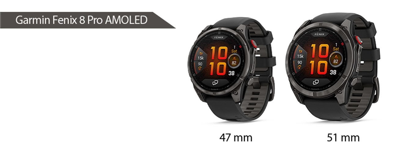 Garmin Fenix 8 Pro Rozmiary