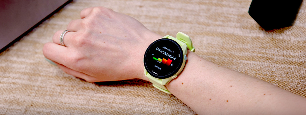 Garmin Forerunner 170 - wybór poziomu treningu
