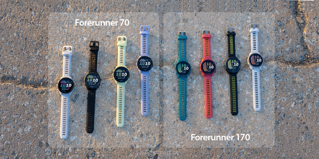 Serie Garmin Forerunner 70 i 170