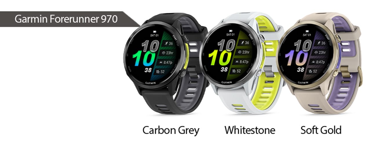 Garmin Forerunner 970 Warianty kolorystyczne