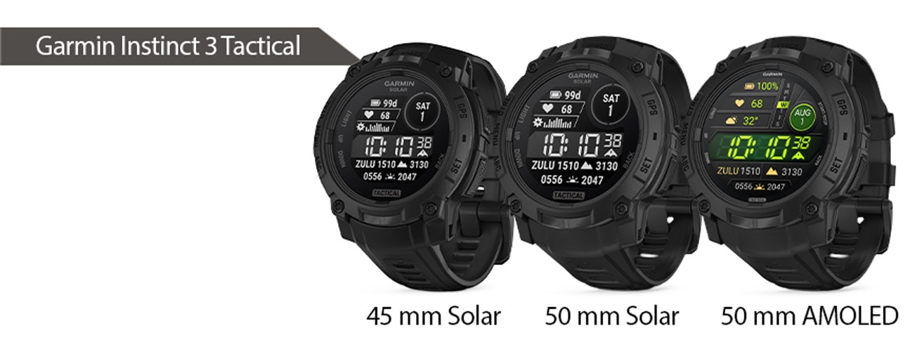 Garmin Instinct 3 Tactical_warianty