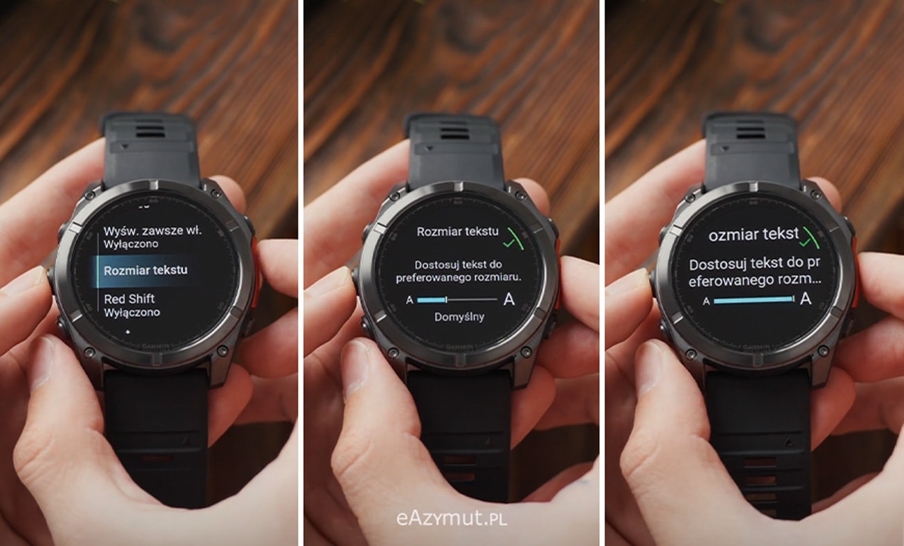 Jak zmienić rozmiar czcionki w zegarku Garmin_2