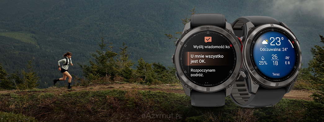 Garmin - funkcje wiadomości i prognozy pogody