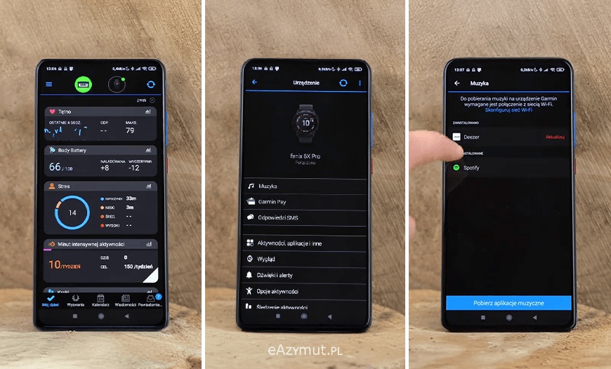 Spotify w zegarku Garmin_2