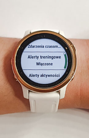 Alerty treningowe