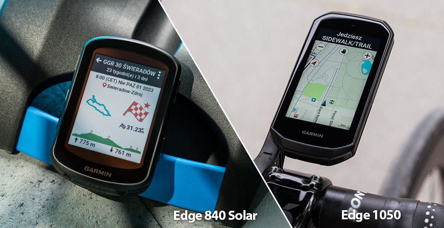 Edge 840 Solar i Edge 1050