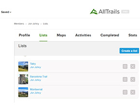 AllTrails aplikacja