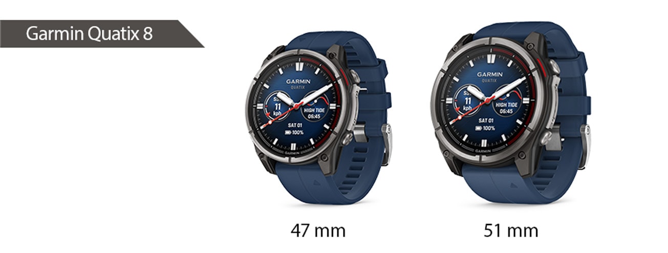 Garmin Quatix 8_Rozmiary