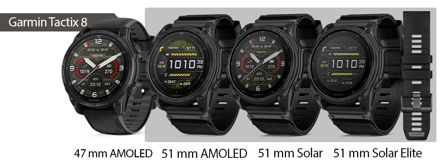 Garmin Tactix 8 Warianty
