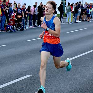 Krzysiek na Półmaratonie Warszawskim