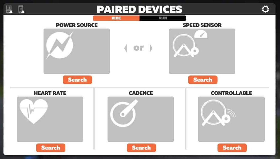 Zwift parowanie urządzeń