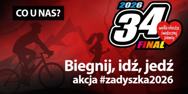 Biegnij, idź, jedź dla zdrowych brzuszków. eAzymut.pl gra z WOŚP – #zadyszka2026