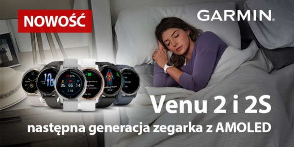 Garmin Venu 2 - dwa rozmiary, elegancki styl i wiele kolorów