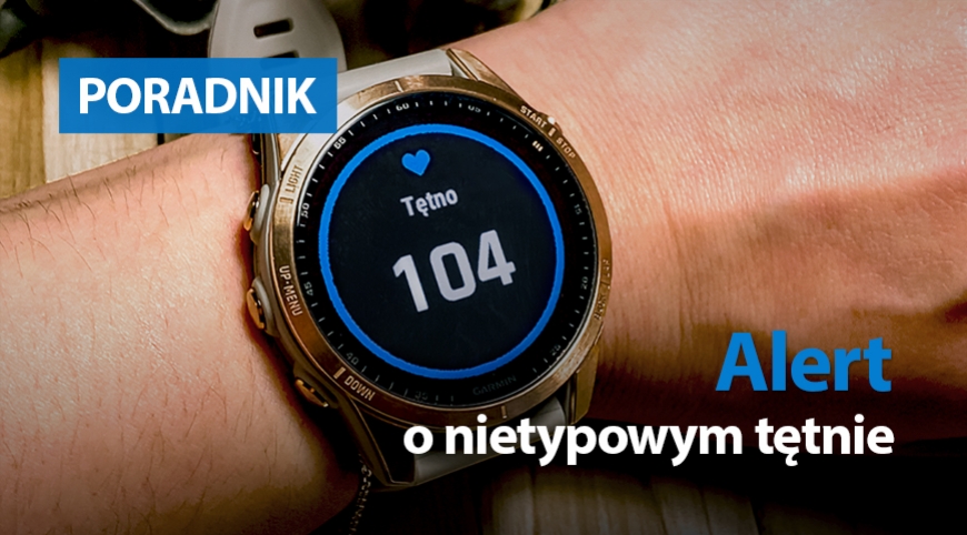 Alert o nieprawidłowym tętnie w zegarkach Garmin