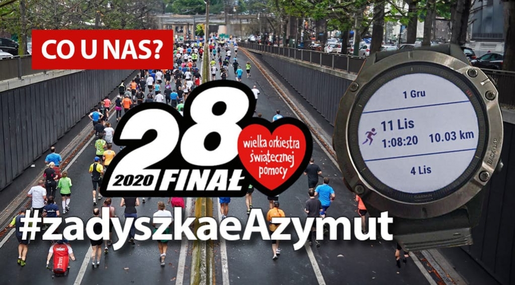Akcja #zadyszkaeAzymut z okazji WOŚP 2020