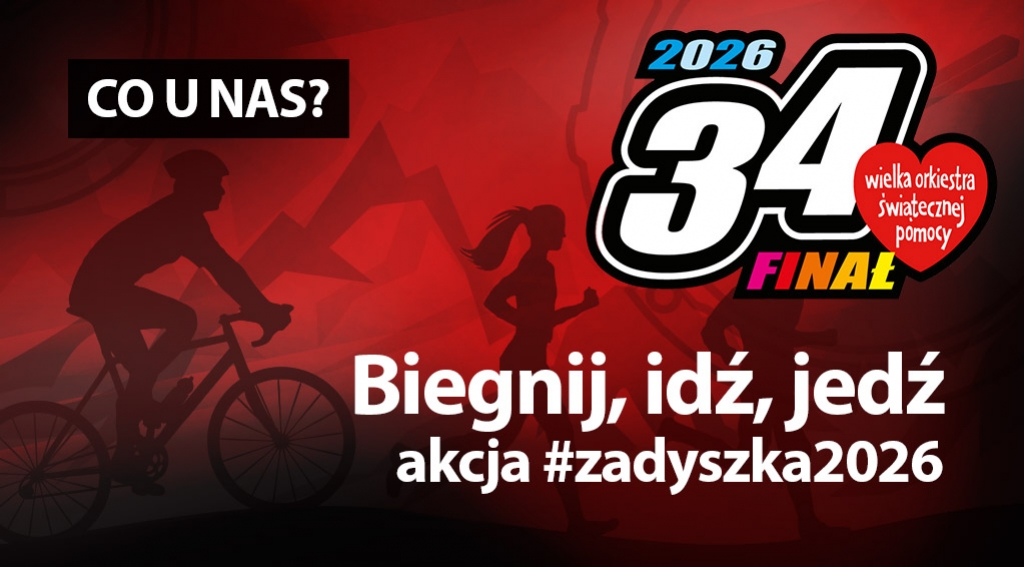 Biegnij, idź, jedź dla zdrowych brzuszków. eAzymut.pl gra z WOŚP – #zadyszka2026