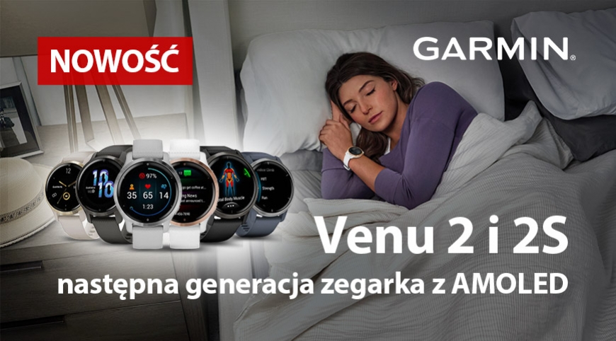 Garmin Venu 2 - dwa rozmiary, elegancki styl i wiele kolorów