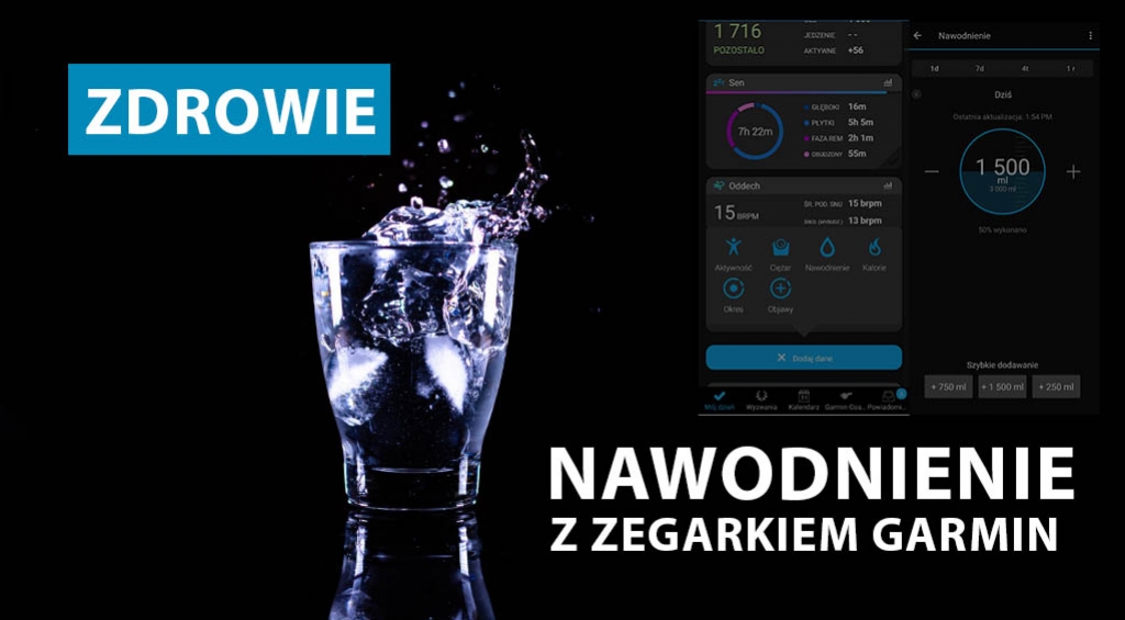 Nawodnienie z zegarkiem Garmin